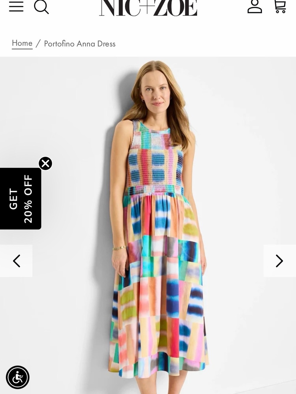 NIC+ZOE Girls' Multicolor Patchwork Sleeveless Dress